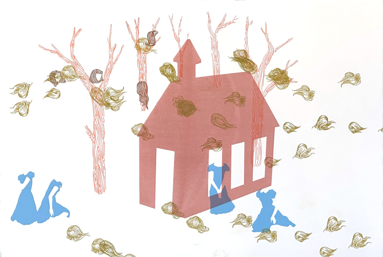 Idyll (6) Zoe Hawk Werk auf Papier zu verkaufen