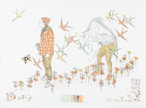 Turkey Vulture van Emmett Merrill, Werk op papier te koop op Singulart