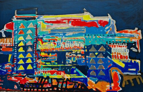 Urban landscapes 3 painting par José Fonte, Peinture en vente sur Singulart