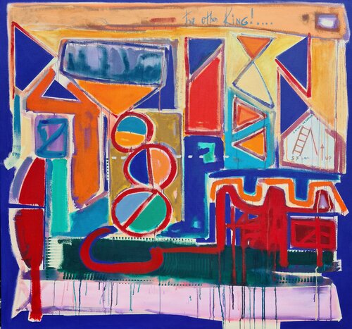 A long way to go "The other king" di José Fonte, Pittura in vendita su Singulart