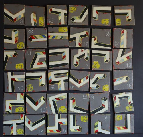 (Des) composição #1 di José Fonte, Pittura in vendita su Singulart