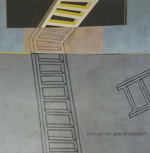 Ein buch von gelb angezogen de José Fonte, Pintura a la venta en Singulart