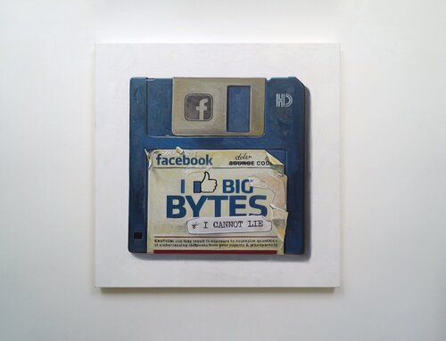 Facebook - I Like Big Bytes par Arlo Sinclair, Peinture en vente sur Singulart