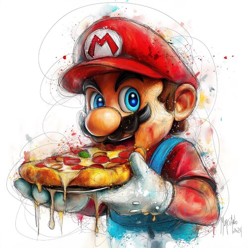 Mario Pizza van Patrice Murciano, Schilderij te koop op Singulart