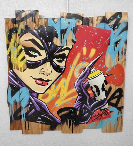 Puzzle Catwoman van Daru, Schilderij te koop op Singulart