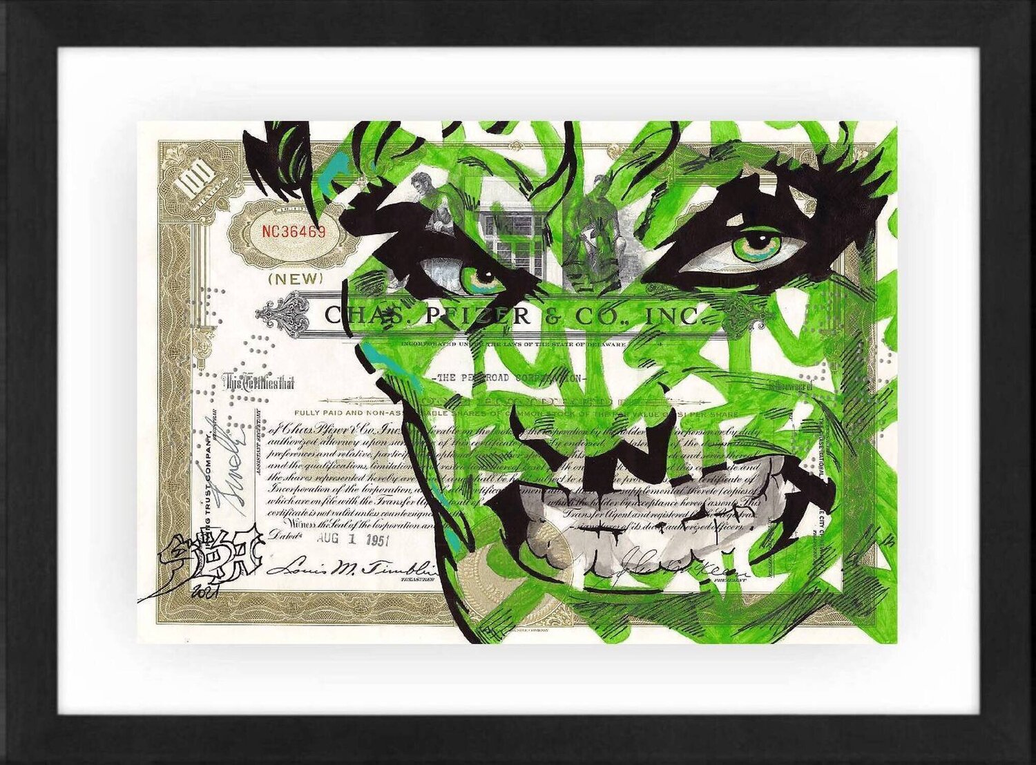 Hulk Yoann Bonneville (YBA) Dipinto originale in vendita