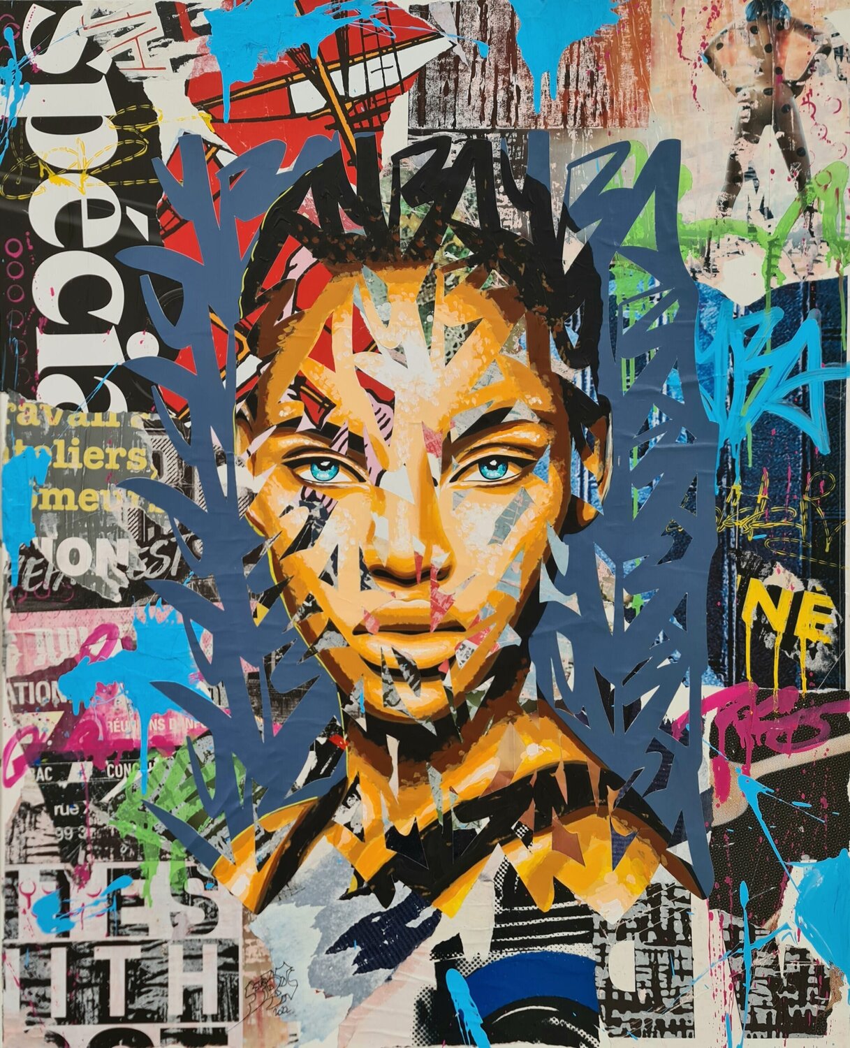 Shoreditch II Yoann Bonneville (YBA) Originalgemälde zu verkaufen