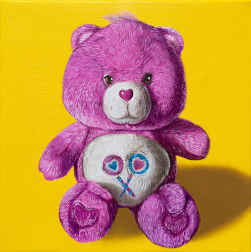 Pink Care Bear by Ian Bertolucci, Painting for Sale on Singulart