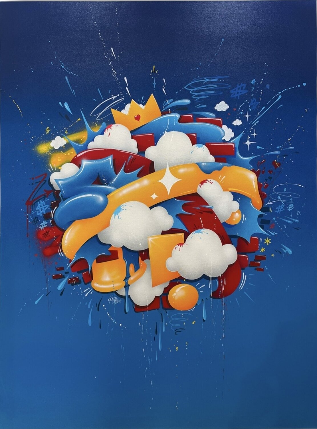 Blue energy node Piotre Pintura original en venta