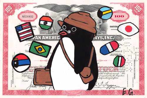 Tourist par Penguino, Peinture en vente sur Singulart