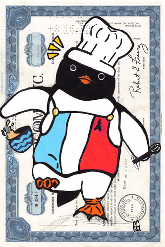 Master Chef Penguino von Penguino, Druck kaufen auf Singulart