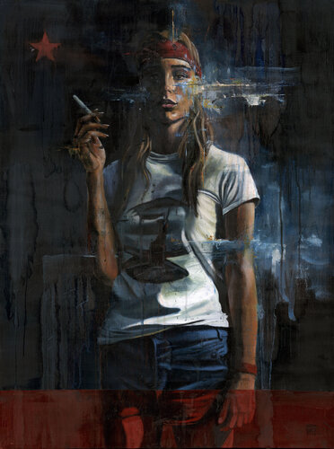 Serious Danger di Mathieu Questel, Pittura in vendita su Singulart