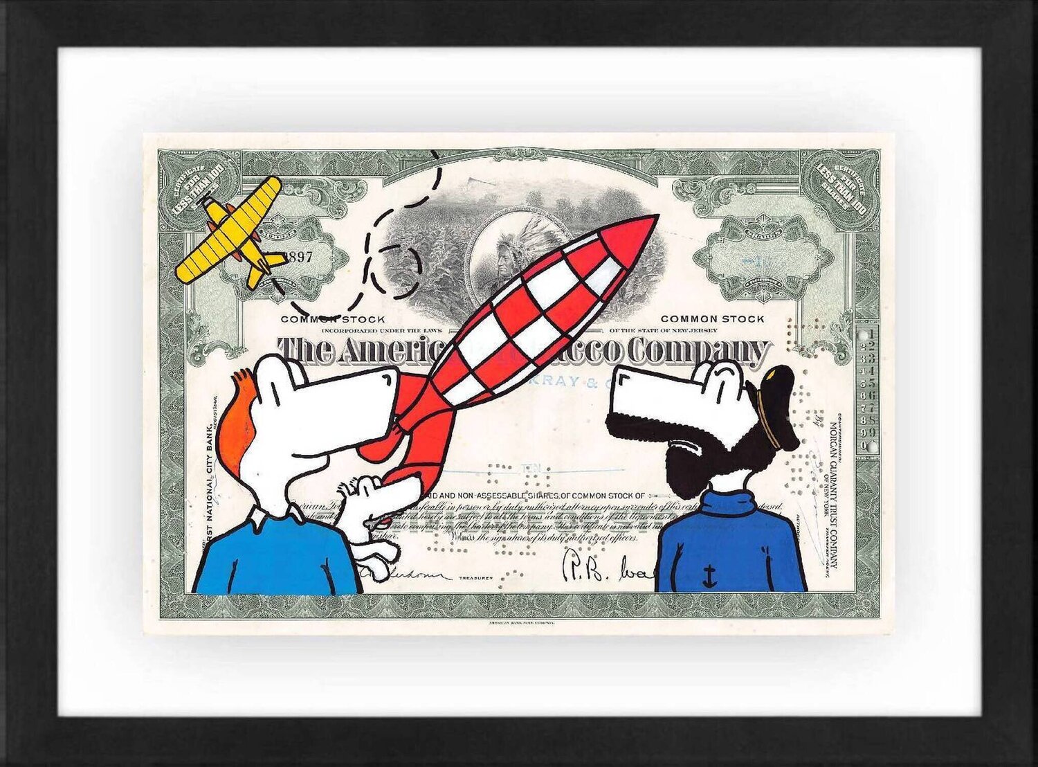 Tintin the Adventures of the Dino Dinopak Originalgemälde zu verkaufen
