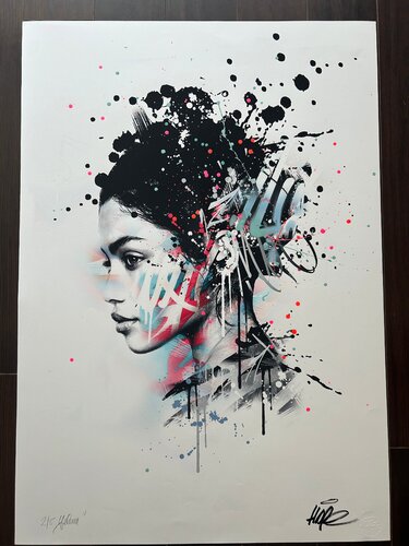 Yelena - Blue (Hand-embellished) von Hope1393, Druck kaufen auf Singulart