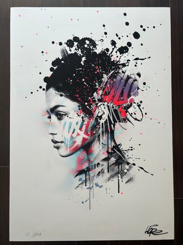 Yelena - Purple (Hand-embellished) von Hope1393, Druck kaufen auf Singulart
