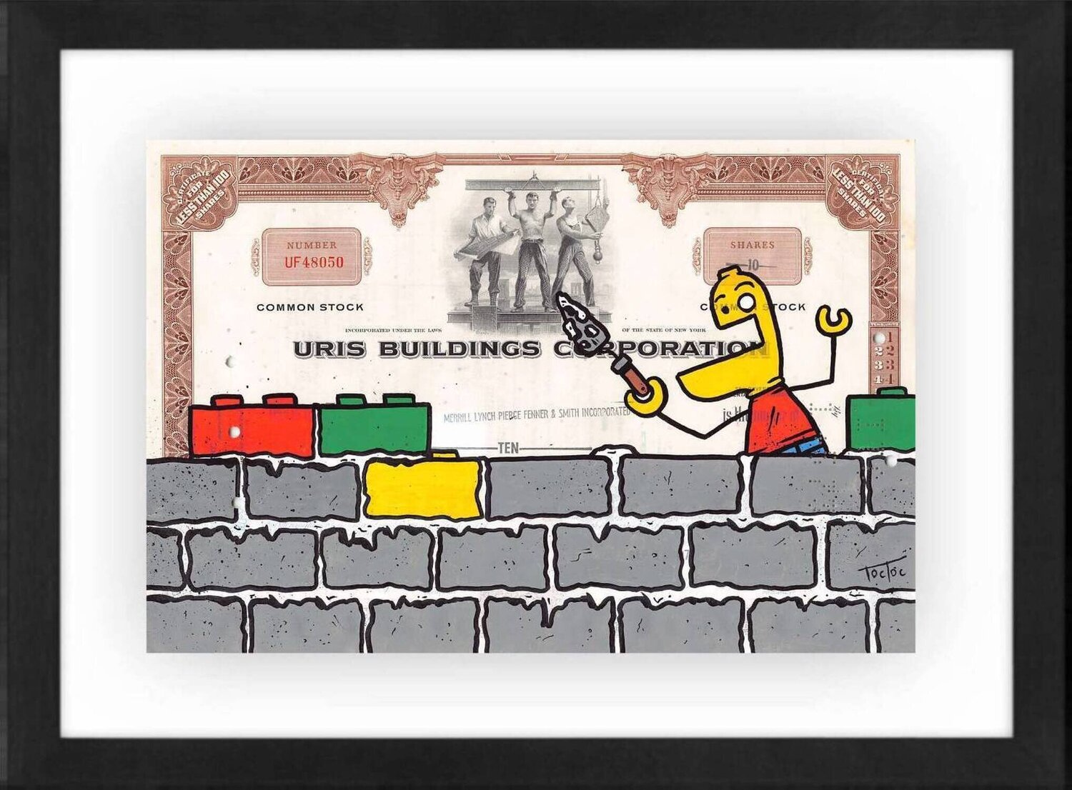 Lego Builder Toctoc Original painting for sale