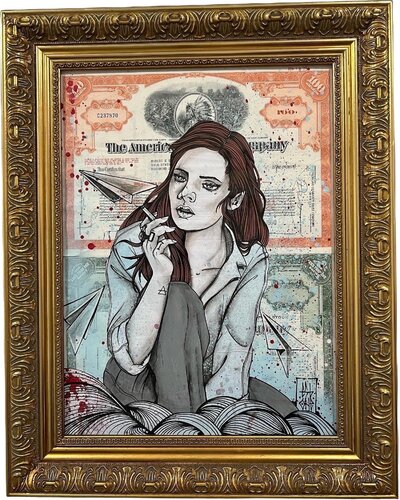 The Smoking Girl ( Double ) von Esboner, Malerei kaufen auf Singulart