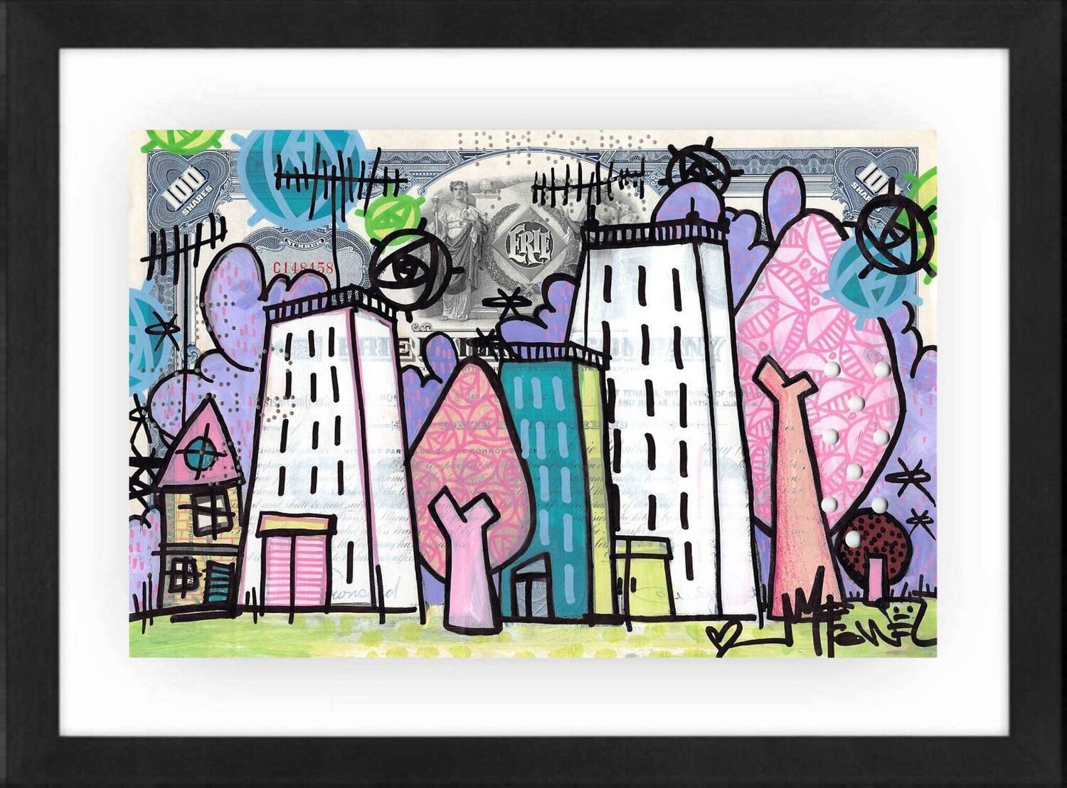 Young, I lived in a little little house Micowel Originalgemälde zu verkaufen