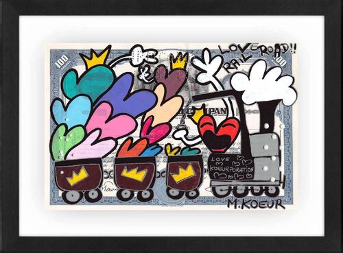 Love Railroad KoeurPoration de M. Koeur, Pintura a la venta en Singulart