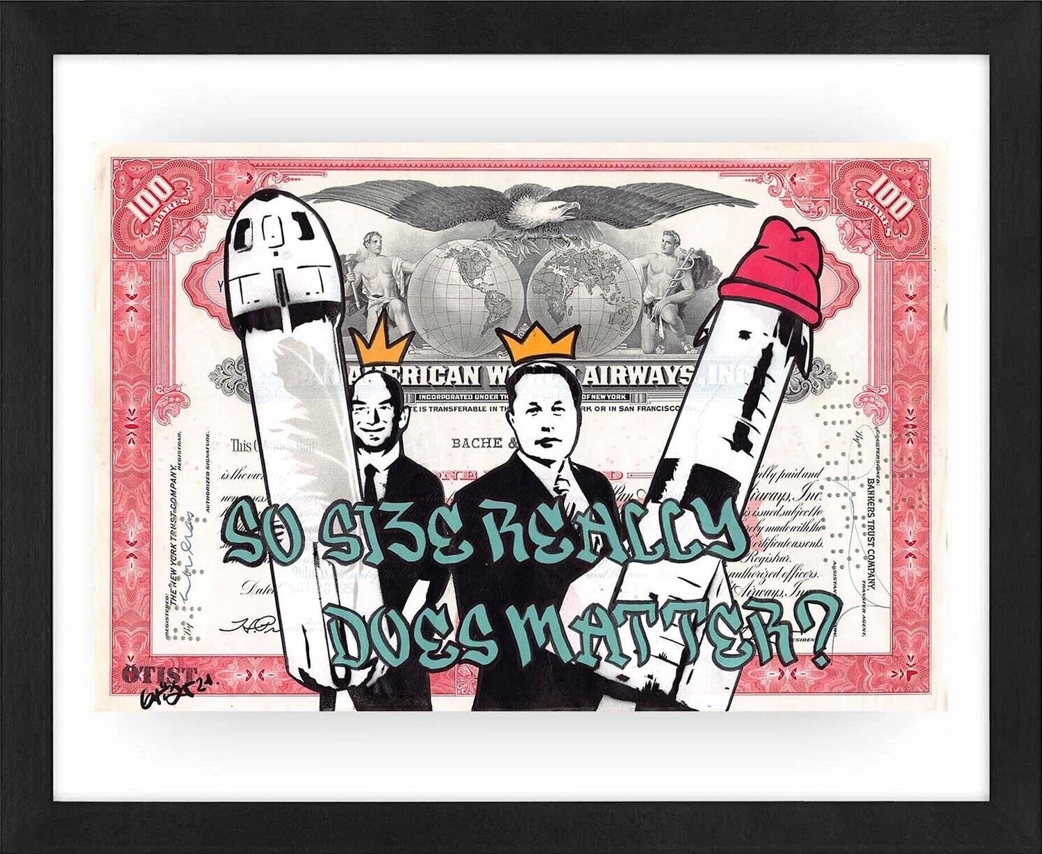 Size does matter Otist Origineel schilderij te koop
