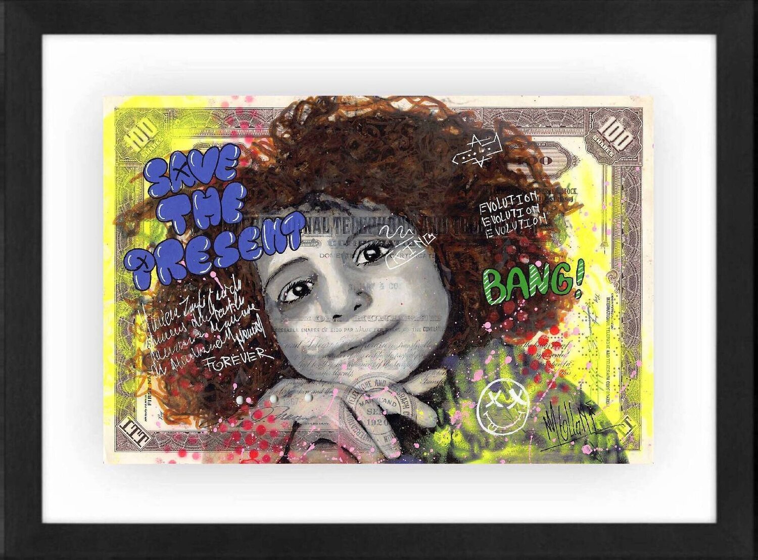 Save the present Nathalie Molla Dipinto originale in vendita