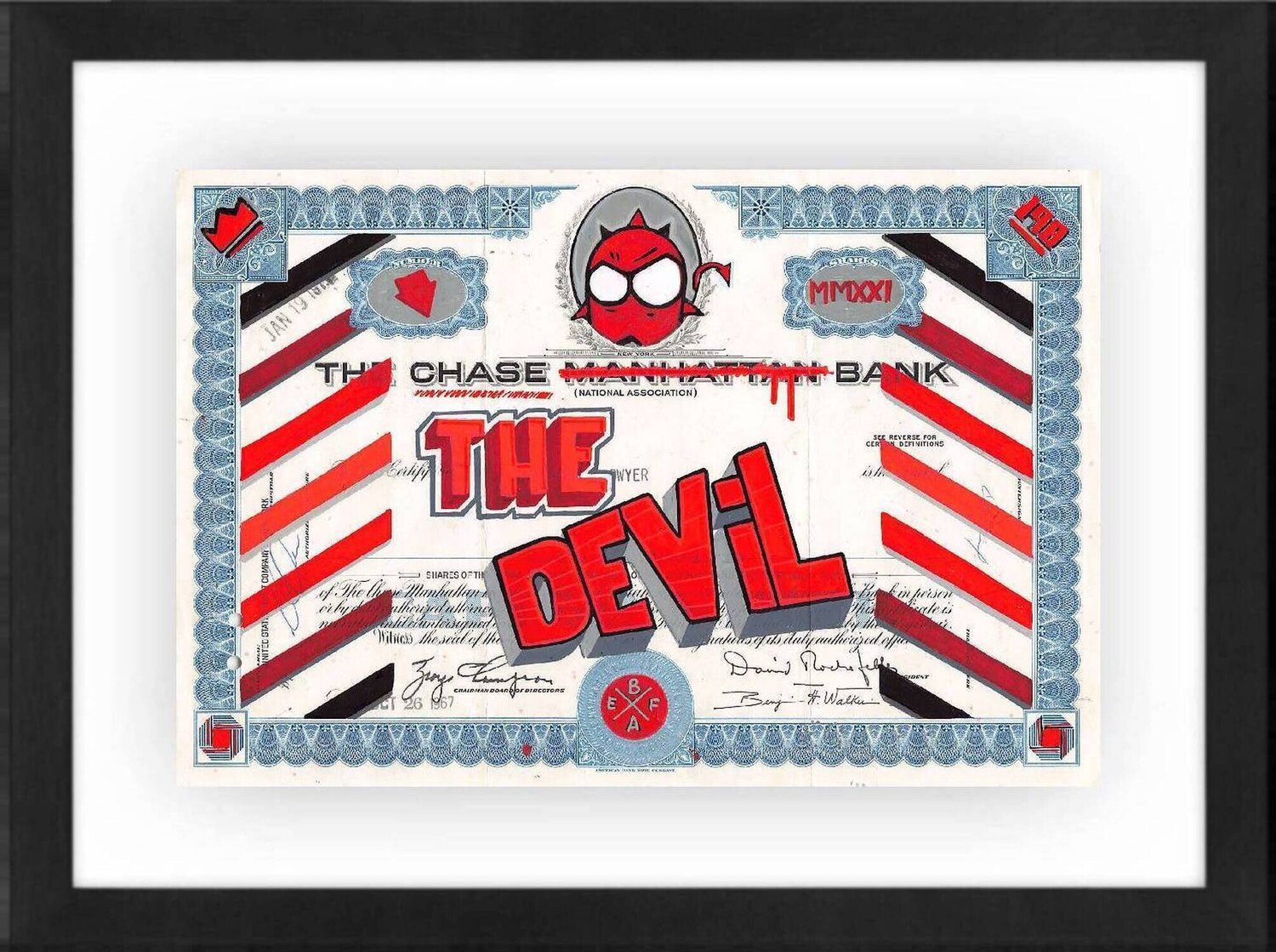 Chase The Devil Befa Dipinto originale in vendita