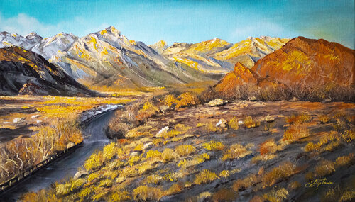 LONE PINE. USA van Tetiana Tiplova, Schilderij te koop op Singulart