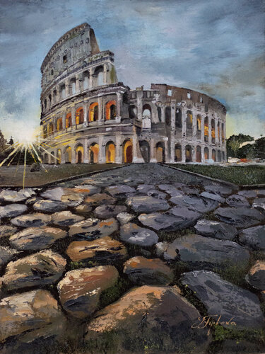 COLOSSEUM. ROME. ITALY von Tetiana Tiplova, Malerei kaufen auf Singulart