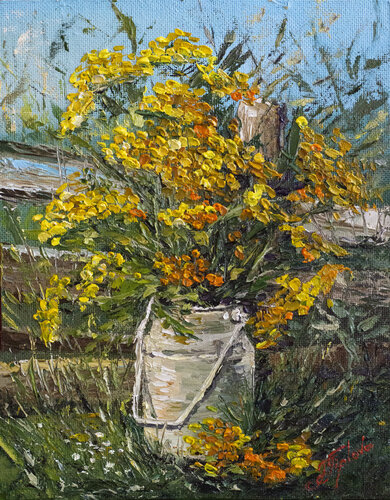 PLANT TANSY von Tetiana Tiplova, Malerei kaufen auf Singulart