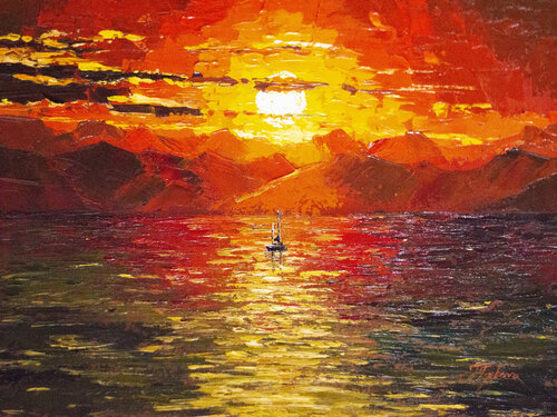 SUNSET van Tetiana Tiplova, Schilderij te koop op Singulart