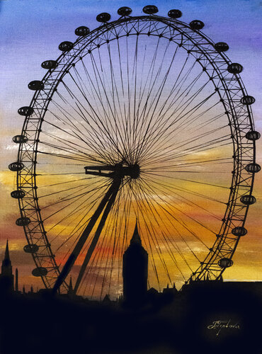 AN EVENING IN LONDON by Tetiana Tiplova, Painting for Sale on Singulart