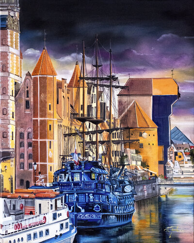 Gdansk. Poland di Tetiana Tiplova, Pittura in vendita su Singulart