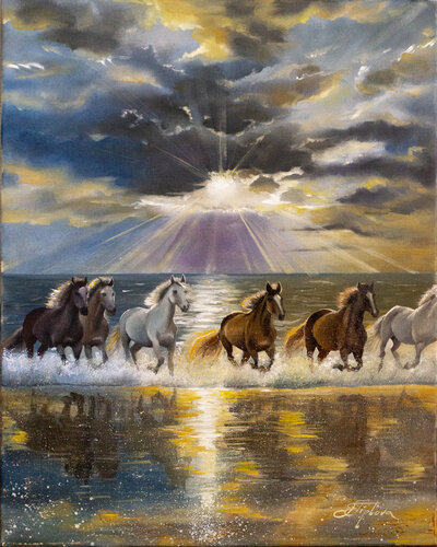 GHASING THE HORIZON von Tetiana Tiplova, Malerei kaufen auf Singulart