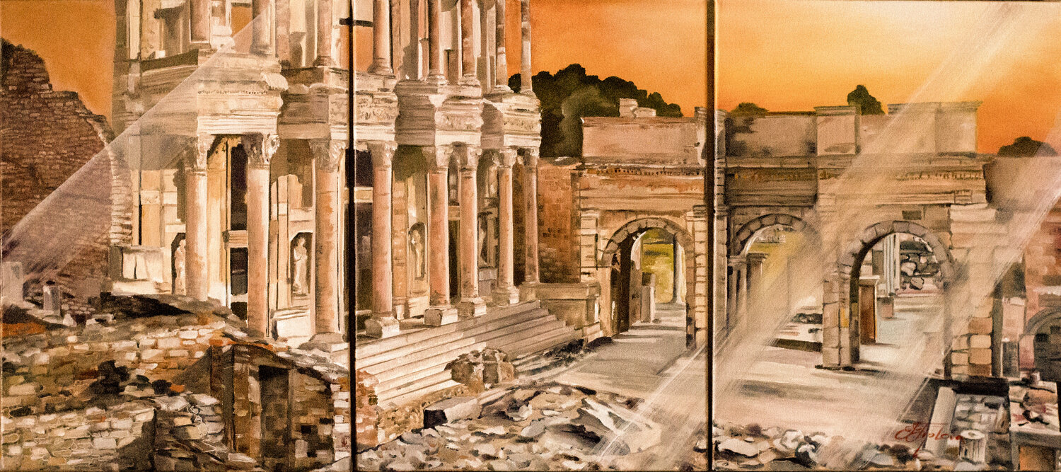 ANCIENT CITY EPHESUS. TURKEY Tetiana Tiplova Originalgemälde zu verkaufen