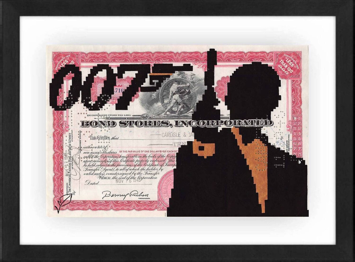 Bond Suit Pix3ln Originalgemälde zu verkaufen