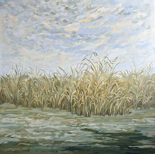 Lakeshore van Gabriele Prismantaite, Schilderij te koop op Singulart