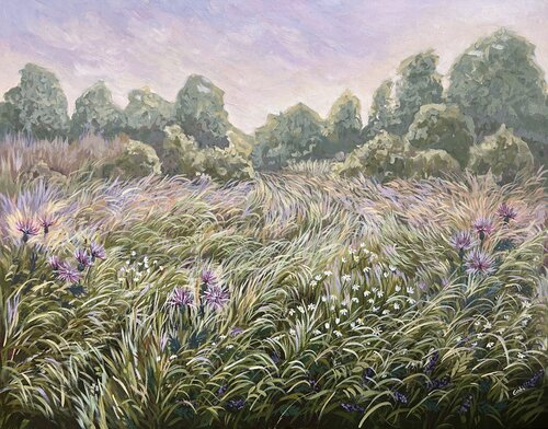 Summer Evening par Gabriele Prismantaite, Peinture en vente sur Singulart