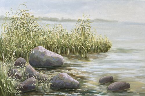Tranquility III par Gabriele Prismantaite, Peinture en vente sur Singulart