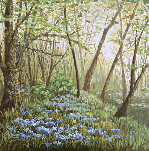 Springtime in the Woods VI par Gabriele Prismantaite, Peinture en vente sur Singulart