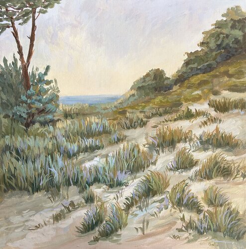 Evening in the Dunes di Gabriele Prismantaite, Pittura in vendita su Singulart