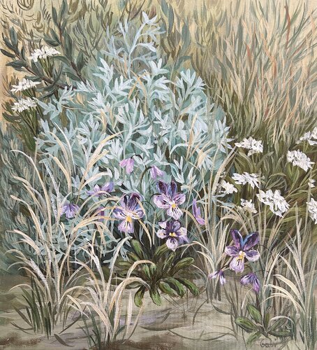 Blooms in the Dunes di Gabriele Prismantaite, Pittura in vendita su Singulart