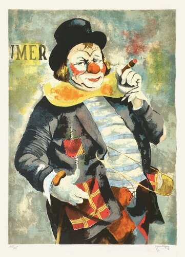 Le clown von Victor Viko, Druck kaufen auf Singulart