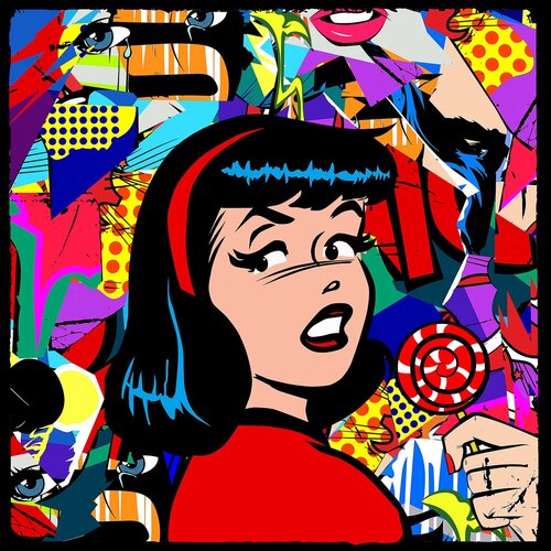 Betty's Flashbacks (Pop Art, Street Art, Urban Art) van Agent X, Afdruk te koop op Singulart