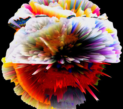 Hematriptan mRNA (black) (Pop Art, Street Art, Urban Art) van Agent X, Afdruk te koop op Singulart