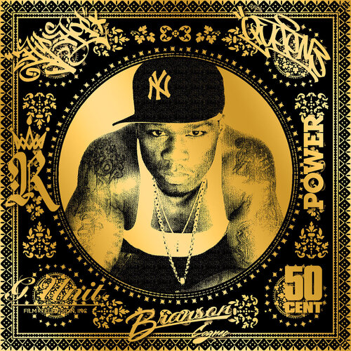 50 Cent (Gold) (50 Years, Hip Hop, Rap, Iconic, Artist, Musician, Rapper, Anniversary, Legend, Pop Art) Agent X