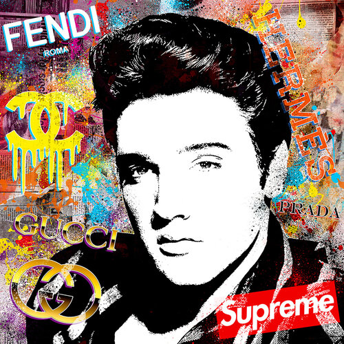 (Elvis) Suspicious Conversation by Agent X, 인쇄 for Sale on Singulart