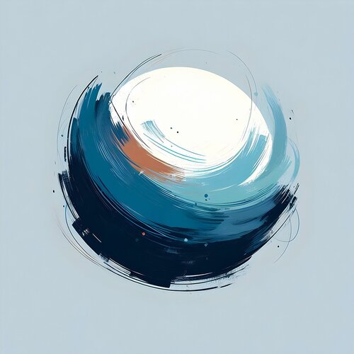 Trosie (Abstract, Round, Disc, Circle, Warm) van Agent X, Afdruk te koop op Singulart