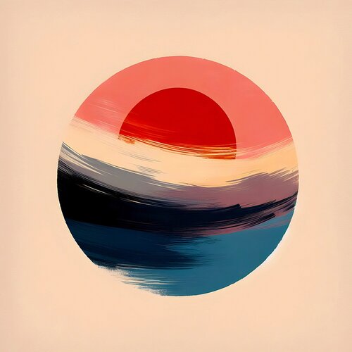 Rilater (Abstract, Round, Disc, Circle, Warm) van Agent X, Afdruk te koop op Singulart