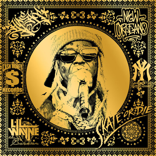 Lil Wayne (Gold) (50 Years, Hip Hop, Rap, Iconic, Artist, Musician, Rapper, Anniversary, Legend, Pop Art) von Agent X, Druck kaufen auf Singulart