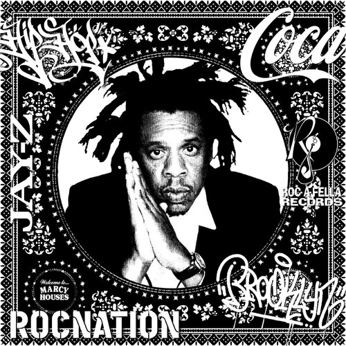 Jay Z (Black & White) (50 Years, Hip Hop, Rap, Iconic, Artist, Musician, Rapper, Anniversary, Legend, Pop Art) by Agent X, 인쇄 for Sale on Singulart